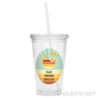 Personalized Retro Beach Tumbler - Drink 567299656
